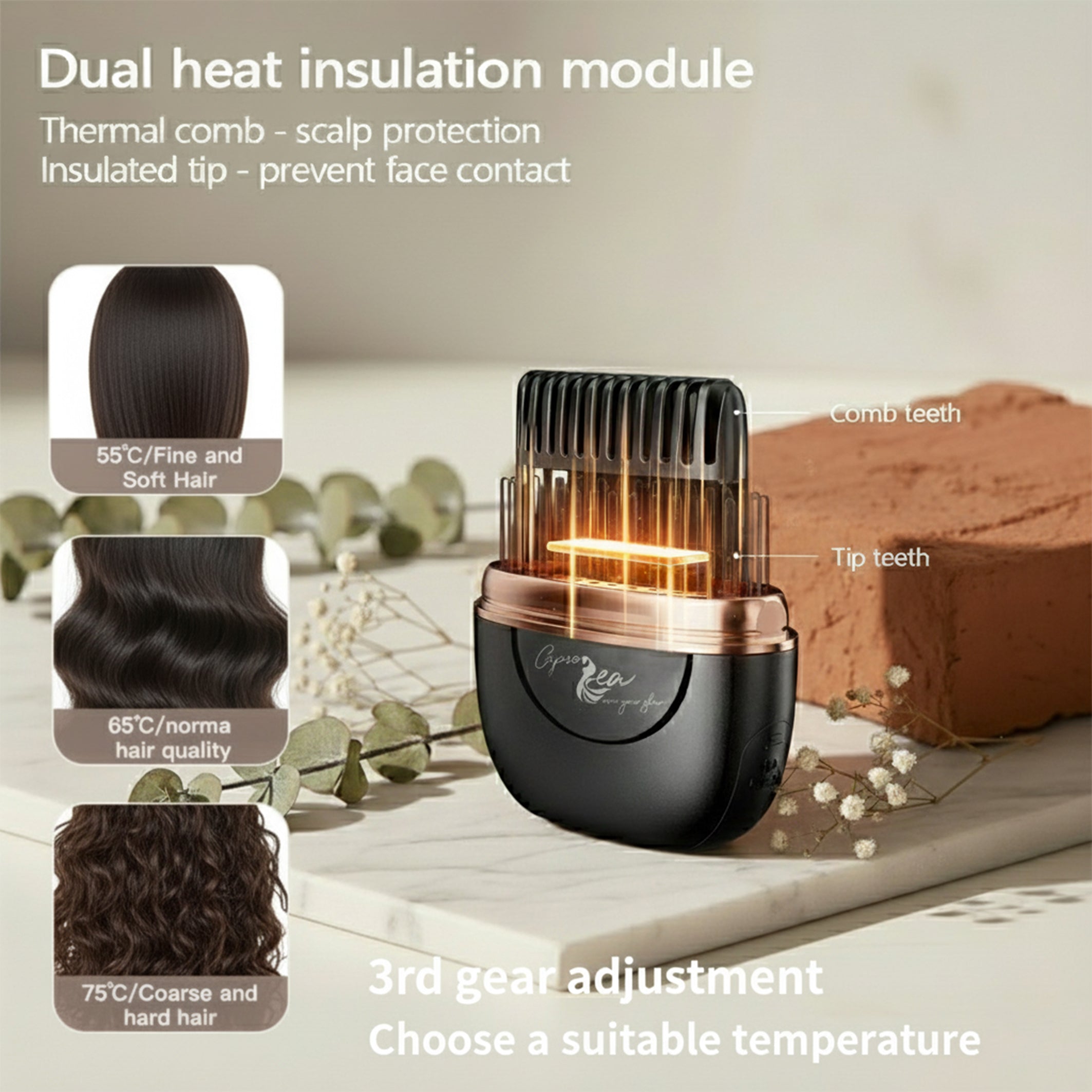 Capsorea Go-Glow Heated Brush